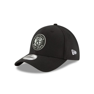 Brooklyn Nets Gorra | New Era NBA Team Classic 39thirty Stretch Fit Cap Mexico - Negros